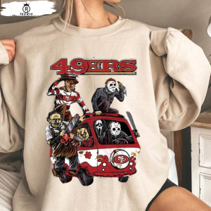 Halloween San Francisco 49ers Sweatshirt, Vintage San Francisco Football Crewneck Sweatshirt, San Francisco Football Sweatshirt, Niners Sweatshirt, Football Fan Gifts