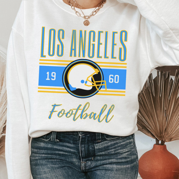 Los Angeles Football Shirt, Retro Crewneck Sweatshirt Vintage, Vintage Style Los Angeles Football Crewneck, Football Sweatshirt, Los Angeles T-shirt, Football Fan Gifts