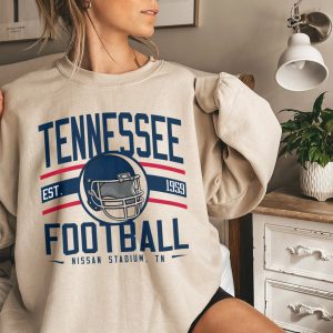 Vintage Tennessee Football Shirt, Tennessee Football Crewneck, Tennessee Sweatshirt, Sunday football, Gift For Him, American Football Shirt