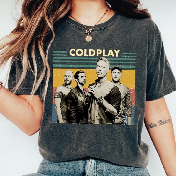 Vintage Coldplay Tour shirt, Coldplay Band Member, Music of The Spheres Tour T-shirt, Coldplay Merch Sweatshirt, Concert Shirt For Fan