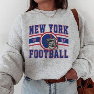 Giant Sweatshirt, New York Football Crewneck, NY Giant Sweatshirt, Vintage New York Football Shirt, New York Fan Gift, New York T-Shirt