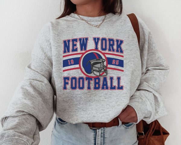 Giant Sweatshirt, New York Football Crewneck, NY Giant Sweatshirt, Vintage New York Football Shirt, New York Fan Gift, New York T-Shirt