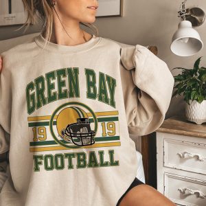 Green Bay Packers Football Shirt  Vintage Green Bay Shirt Oversized Retro Green Bay Shirt Gift For Friend Gift For Her