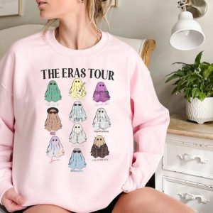 The Eras Tour Cute Ghosts Sweatshirt,Cute Ghost Tour,TS Eras Tour Shirts,Concert Shirt,Lover Merch Tee,Music Shirt,Music Fan Album TShirt