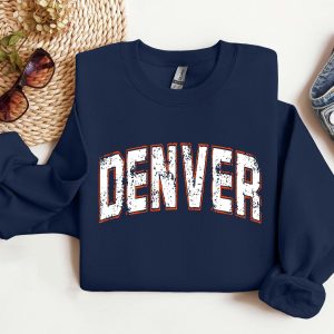 Denver Football Sweatshirt, Denver Football Shirt, Vintage Denver Football Sweatshirt, Denver Crewneck, Denver Fans Gift, Football Sweate