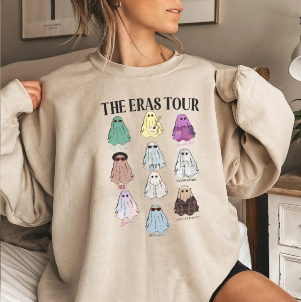 Cute Ghost Tour,Music Albums As Books T-Shirt,Concert Shirt,Fan Shirt,Lover Merch Tee,Music Shirt,Floral TS Merch Top,Music Fan Album TShirt