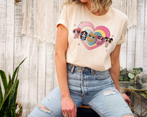 Newjeans Kpop Shirt, Newjeans Get Up Album Powerpuff Member Shirt, Newjeans Vintage Retro Graphic Music Gifts Fan Newjeans Kpop Shirt