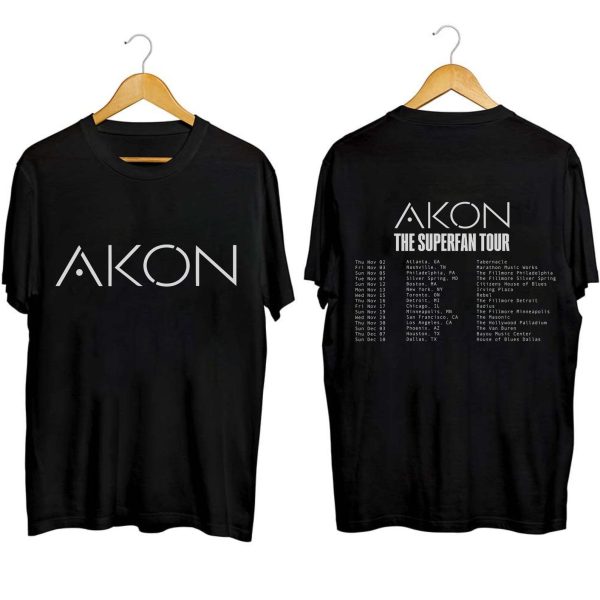 Akon The Superfan Tour 2023 Shirt, Akon Fan Shirt, Akon 2023 Concert Shirt, The Superfan 2023 Concert Shirt, The Superfan Tour Shirt