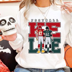 Jason Kelce Travis Kelce Shirt, Kelce Football Fan Sweatshirt, Jason Kelce Hoodie, Travis Kelce Fan Gift, Kelce Fan Game Day T-Shirt