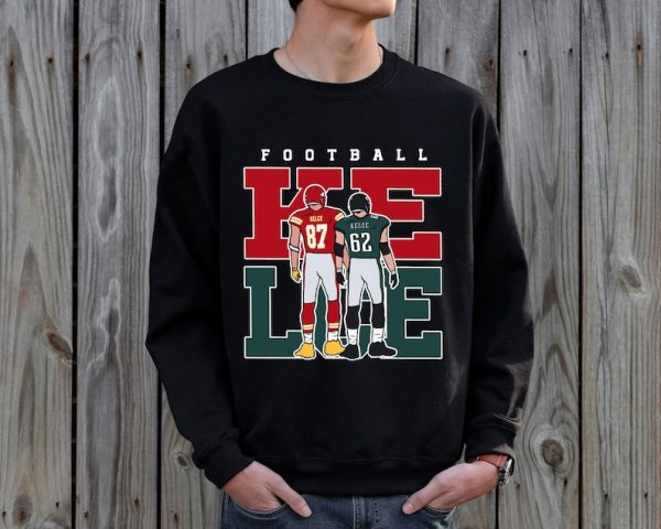 Jason Kelce Travis Kelce Shirt, Kelce Football Fan Sweatshirt, Jason Kelce Hoodie, Travis Kelce Fan Gift, Kelce Fan Game Day T-Shirt