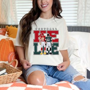 Jason Kelce Travis Kelce Shirt, Kelce Football Fan Sweatshirt, Jason Kelce Hoodie, Travis Kelce Fan Gift, Kelce Fan Game Day T-Shirt