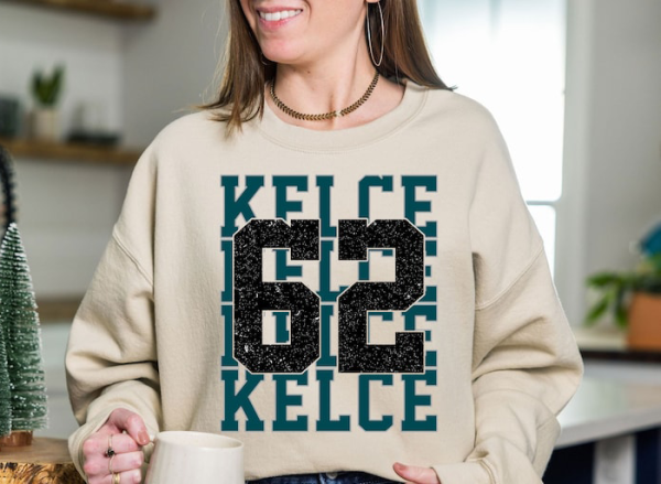 Jason Kelce Shirt, Philadelphia Football Sweatshirt, Jason Kelce 62 T-Shirt, Vintage Kelce Philly Football Shirt, American Football Fan Gift