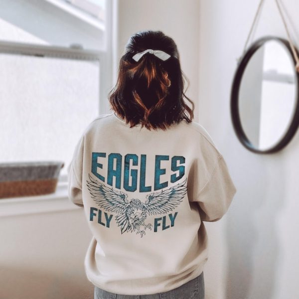 Philadelphia Football Sweatshirt.Philadelphia Eagles Sweatshirt.Philadelphia Eagles.Philadelphia Eagles Shirt.Fly Eagles Fly.Philly Football