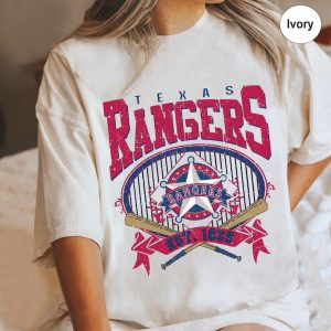 Vintage Texas Rangers Baseball EST 1835 Shirt, Texas Rangers Vintage MLB Shirt, Vintage baseball shirt, Unisex T-shirt Crewneck, MLB Shirt