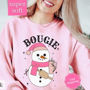 boo-jee, bougie christmas, christmas gifts, christmas sweater, christmas sweatshirt, christmas tree, cute sweatshirt, funny christmas, graphic sweatshirt, retro shirt, xmas sweater, xmas sweatshirt, bougie snowman