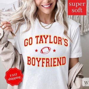 Go Taylors Boyfriend Sweatshirt, Travis and Taylor, Taylors Version Shirt, Trendy Oversized Sweatshirt for Football Season, KC Football