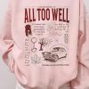 Retro All Too Well shirt, Aesthetic All Too Well graphic tee, Vintage Style Shirt