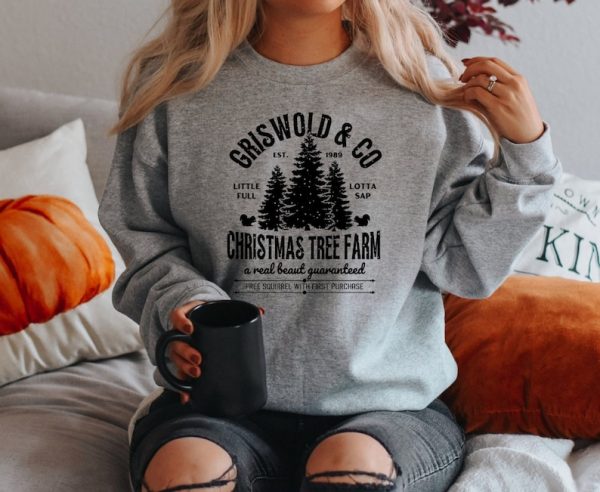 Griswold Christmas Sweatshirt,Griswold Co Sweater,Christmas Tree Farm Sweatshirt,Little Full Lotta Sap,Family Vacation,Xmas Family Christmas