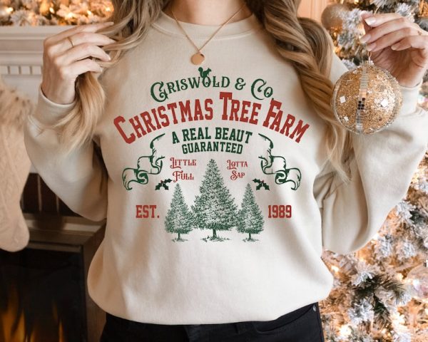 Griswold Christmas Sweatshirt,Griswold Co Sweater,Christmas Tree Farm Sweatshirt,Little Full Lotta Sap,Family Vacation,Xmas Family Christmas