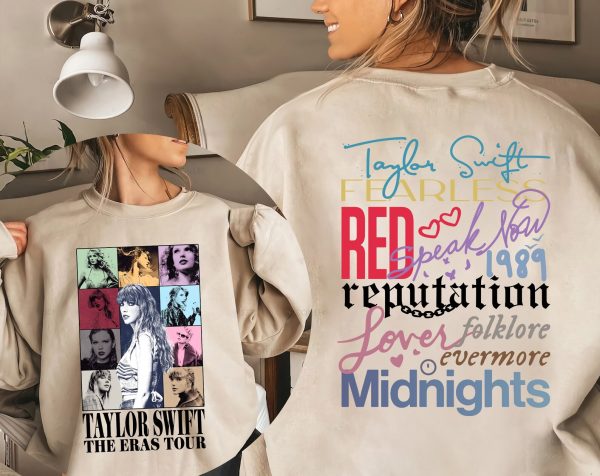 Vintage Taylor The Eras Tour Shirt, Swiftie Merch Shirt, Vintage The Eras Tour 2023, Midnights Concert Shirt Tour 2023 Shirt