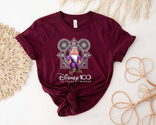 Disney 100 Years Of Wonder Grumpy Shirt, Disney Grumpy Shirt Hoodie Sweatshirt, Magic Kingdom Shirt, Disneyland Castle Shirt