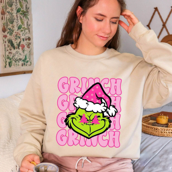 Grinch Christmas Sweatshirt, Grinchmas Shirts, Christmas Gift, Holiday Outfit, Christmas Movies T-Shirt, Merry Christmas Shirt, Gift for Her