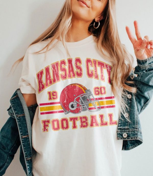 Vintage Kansas City Football Shirt, Kansas City Football Sweatshirt, Vintage Style Kansas City Football shirt, Sunday Football