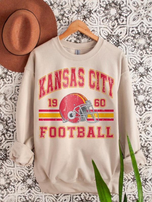 Vintage Kansas City Football Shirt, Kansas City Football Sweatshirt, Vintage Style Kansas City Football shirt, Sunday Football