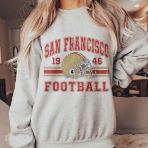 Vintage San Francisco Football Sweatshirt, San Francisco Football Crewneck Sweatshirt, Football T-Shirt, Football Fan Gifts, Game Day Shirt