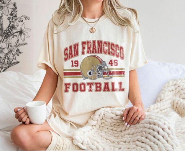 Vintage San Francisco Football Sweatshirt, San Francisco Football Crewneck Sweatshirt, Football T-Shirt, Football Fan Gifts, Game Day Shirt