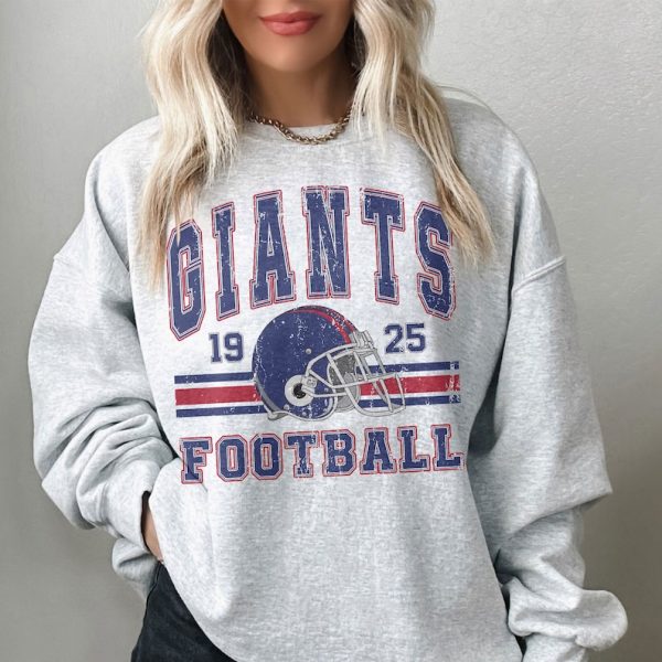 Vintage NY Giants Crewneck Sweatshirt,Tshirt, Vintage New York Unisex Sweater, Cute NYC Gift, Oversized NY Tailgate Shirt, New York 90s Crew