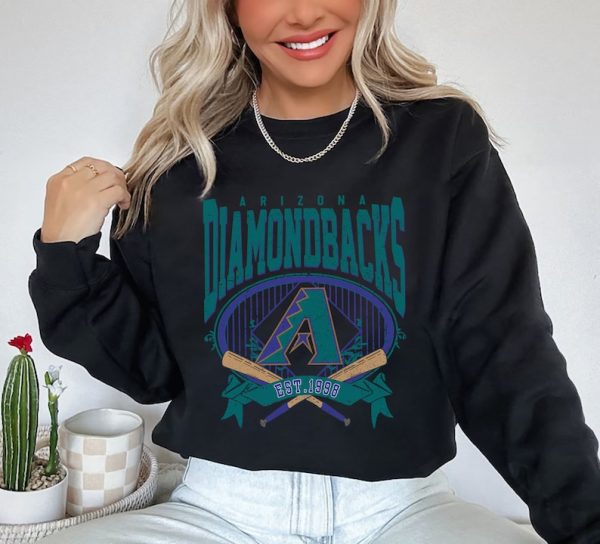 Vintage Arizona Diamondback Baseball EST 1998 Shirt, Arizona Vintage Shirt, Vintage baseball shirt, Unisex T-shirt Crewneck Sweatshirt, MLB