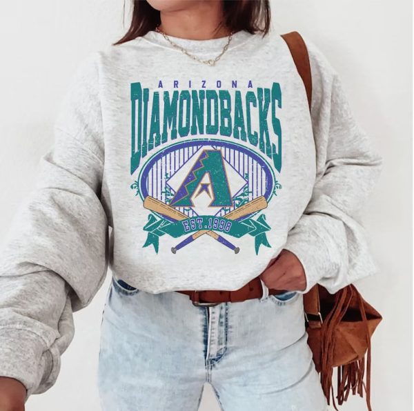 Vintage Arizona Diamondback Baseball EST 1998 Shirt, Arizona Vintage Shirt, Vintage baseball shirt, Unisex T-shirt Crewneck Sweatshirt, MLB