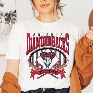 Vintage A.rizona_D.iamondback Crewneck Sweatshirt / TShirt, D.iamondbacks EST 1998 Sshirt,A.rizona Baseball Shirt, Retro D.iamondbacks Shirt