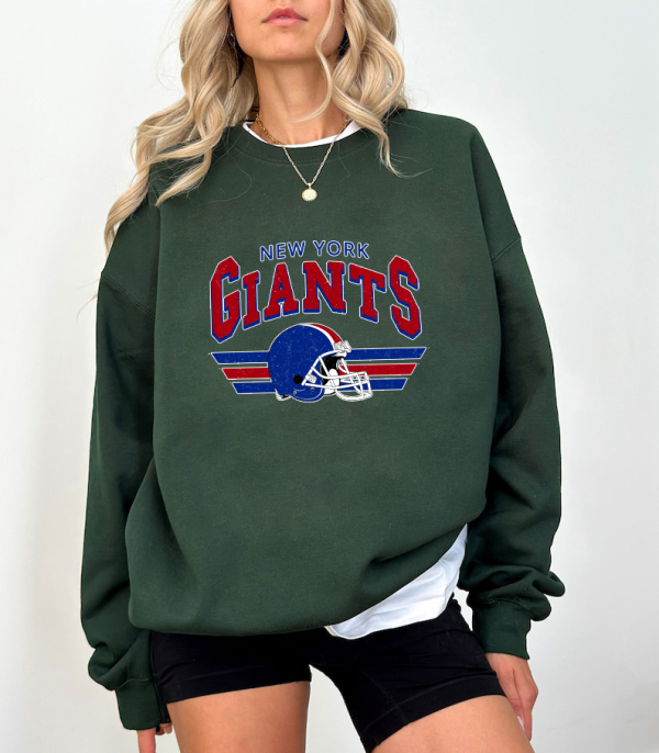 Vintage NY Giants Crewneck Sweatshirt,Tshirt, Vintage New York Unisex Sweater, Cute NYC Gift, Oversized NY Tailgate Shirt, New York 90s Crew