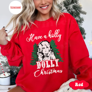 Vintage Santa Dolly Sweatshirt, Have A Holly Dolly Christmas Sweatshirt, Western Xmas, Retro Christmas Dolly Parton, Be A Dolly Xmas Shirt