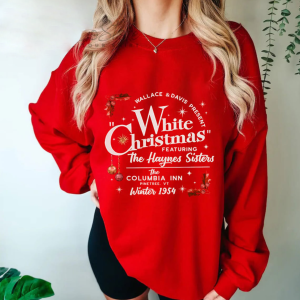 White Christmas Movie Sweatshirt, Christmas White Movie 1954 Shirt, Christmas Song Sweater, Holiday Gift For Women, Wallace and Davis