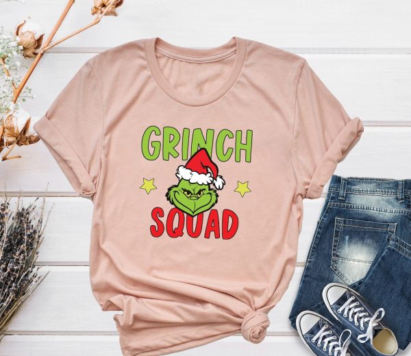 Grinch Squad Shirt, Christmas Grinch Shirt, Grinch Family Shirt, Christmas Pajamas Tee, Merry Grinchmas, Xmas Grinch T-shirt, Christmas Crew