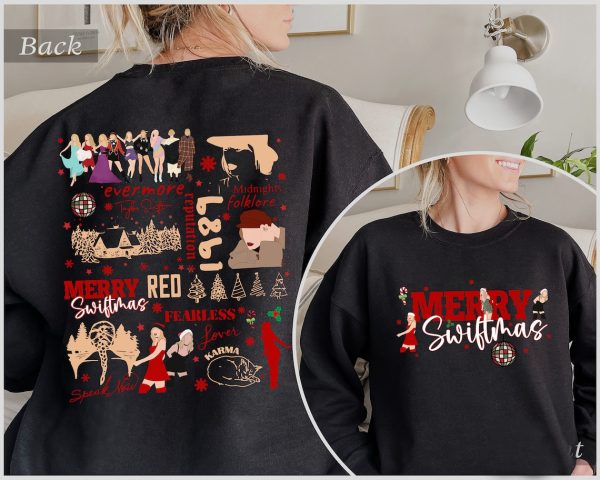 Merry Swiftmas Sweatshirt, Have A Merry Swiftmas Sweatshirt, Christmas Taylors version Shirt, The Eras Tour Sweatshirt, 1989 Christmas Shirt