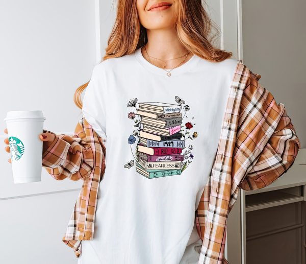 Taylor Swift Book Albums Sweatshirt, Albums As Books Swiftie T-shirt, Lovers Album Tee, Midnights Album Tee, Shirt For Book Lovers