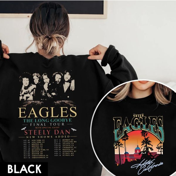 The Eagles Tour 2 slide Shirt, Sweatshirt, The Long Goodbye Shirt, Eagles Final Tour Shirt, Rock Music Shirt, Eagles Finals Tour Shirt