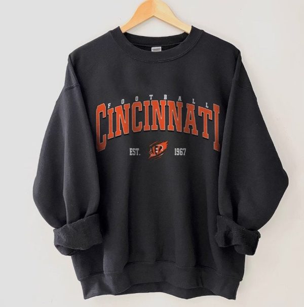 Vintage Cincinnati Bengals Crewneck Sweatshirt, NFL Vintage Sweatshirt, Fan shirt