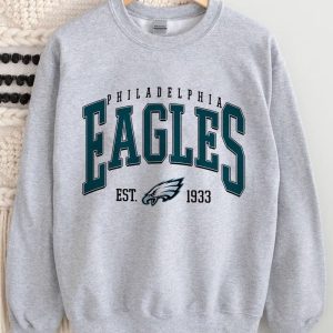 Philadelphia Eagles NFL Sweatshirt, Vintage Style Philadelphia Football Crewneck, Football Sweatshirt, Philadelphia Sweatshirt