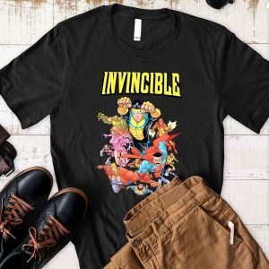 T-Shirt Invincible Unisex Gift for Men Friend Sleeve Family Women Boy Girl