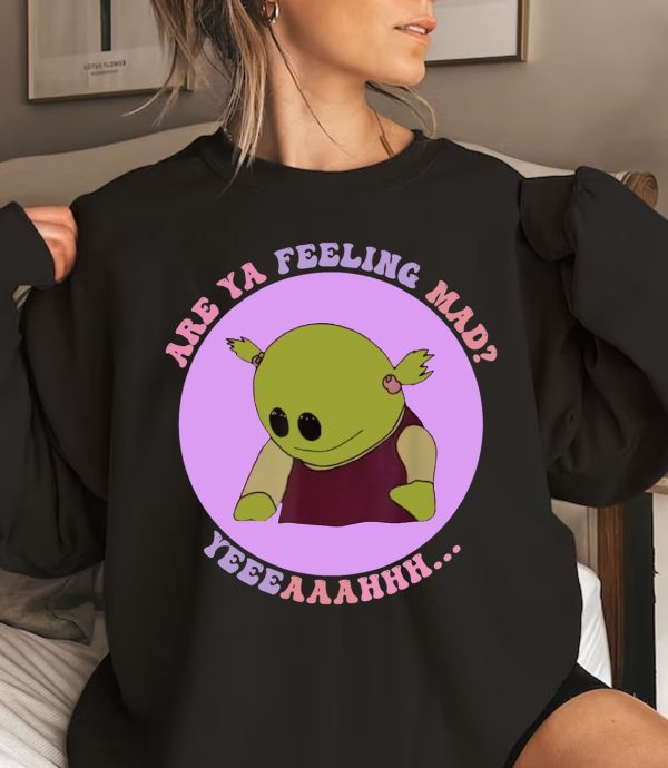 Nan.alan Are You Feeling Mad T-shirt Sweatshirt, Trendy Graphic Jumper, Cozy Top with Popular Kids Show Quote