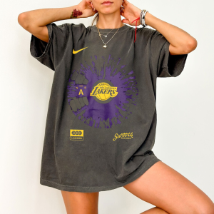 Vintage 90s Los Angeles Lakers Shirt, Crewneck Lakers Sweatshirt, Game Day Tee, NBA Hoodie,Bootleg Retro 90’s Fans Hoodie