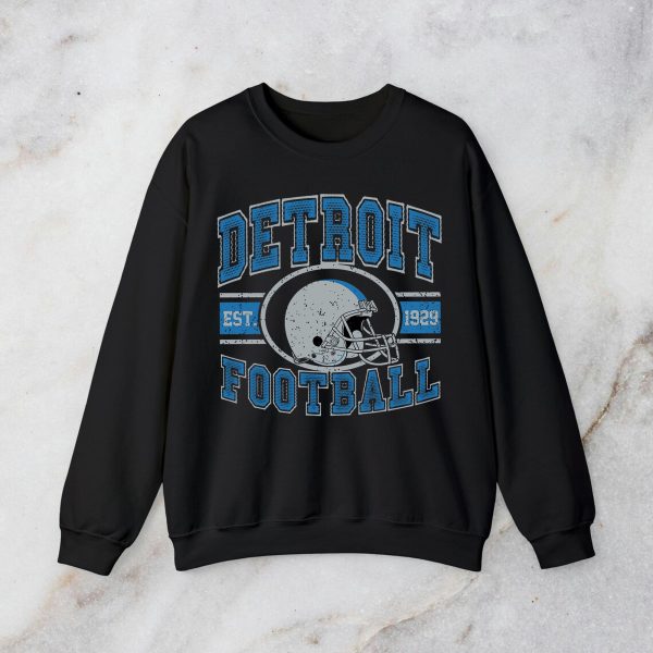 Retro Detroit Lions Football Players Sweatshirt, Two-Sided Crewneck, Lions Football Sweater, Game Day Apparel, Gift for Lions Fan