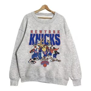 Retro New York Looney Tunes Sweatshirt T-Shirt, Knicks Basketball Shirt, Unisex T-shirt Sweater Hoodi