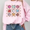 Candy Hearts T-shirt, Taylors Version Valentines Sweatshirt, Swiftie Funny Quotes Shirt, Love Quotes Hoodie, Trendy Shirts, Valentine Day