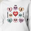 Candy Hearts T-shirt, Taylors Version Valentines Sweatshirt, Swiftie Funny Quotes Shirt, Love Quotes Hoodie, Trendy Shirts, Valentine Day